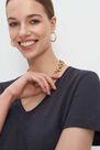 Mohito - Plain Basic T-Shirt Eco Aware - Grey Mohito - Plain Basic T-Shirt Eco Aware - Grey