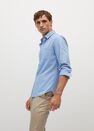 Mango - lt-pastel blue Slim fit modal cotton shirt Mango - lt-pastel blue Slim fit modal cotton shirt