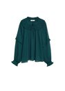 Mango - green Flowy ruffle blouse Mango - green Flowy ruffle blouse