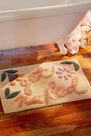 Urban Outfitters - White Get Naked Floral Bath Mat Urban Outfitters - White Get Naked Floral Bath Mat