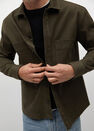 Mango - Khaki Chest-Pocket Cotton Overshirt Mango - Khaki Chest-Pocket Cotton Overshirt