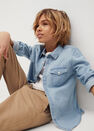 Mango - open blue Pocket denim shirt Mango - open blue Pocket denim shirt