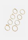 Missguided - Gold Gold Look Thin Band Rings 8 Pack Missguided - Gold Gold Look Thin Band Rings 8 Pack