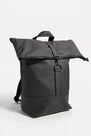 Urban Outfitters - Grey UO Faux Leather Rolltop Backpack Urban Outfitters - Grey UO Faux Leather Rolltop Backpack