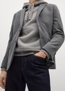Mango - grey Slim-fit textured blazer Mango - grey Slim-fit textured blazer