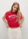 Mango - red 100% cotton sweatshirt, Women Mango - red 100% cotton sweatshirt, Women