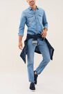 Salsa Jeans - Blue Slim fit denim shirt Salsa Jeans - Blue Slim fit denim shirt