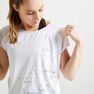 DOMYOS - Extra Small Women's Cardio Fitness T-Shirt 120 - /Printed, Dark Blue DOMYOS - Extra Small Women's Cardio Fitness T-Shirt 120 - /Printed, Dark Blue