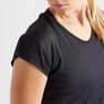 DOMYOS - S Slim Fitness T-Shirt - Black DOMYOS - S Slim Fitness T-Shirt - Black