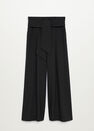 Mango - black Belt palazzo trousers Mango - black Belt palazzo trousers