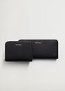 Mango - Black Saffiano-Effect Wallet, Women Mango - Black Saffiano-Effect Wallet, Women