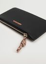 Mango - black Knot saffiano-effect cardholder, Women Mango - black Knot saffiano-effect cardholder, Women