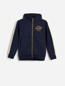 Reserved - Navy Sweatshirt Stripes And Print, Kids Boy Reserved - Navy Sweatshirt Stripes And Print, Kids Boy