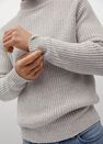 Mango - lt pastel grey High collar wool sweater Mango - lt pastel grey High collar wool sweater