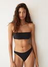 Mango - black Bandeau bikini top Mango - black Bandeau bikini top