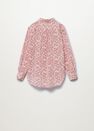 Mango - natural white Printed cotton shirt, Kids Girl Mango - natural white Printed cotton shirt, Kids Girl