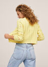 Mango - yellow Flowers knit cardigan, Women Mango - yellow Flowers knit cardigan, Women
