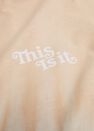 Mango - lt pastel brown Message tie-dye t-shirt, Men Mango - lt pastel brown Message tie-dye t-shirt, Men