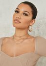 Missguided - Gold Look Layered Choker And Chain Necklaces Multipack Missguided - Gold Look Layered Choker And Chain Necklaces Multipack