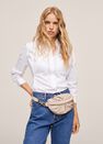 Mango - lt-pastel pink Ruched detail waist bag, Women Mango - lt-pastel pink Ruched detail waist bag, Women