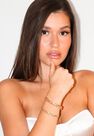 Missguided - Gold Gold Look Chain Bracelet 3 Pack Missguided - Gold Gold Look Chain Bracelet 3 Pack