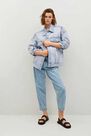Mango - open blue Oversized denim jacket Mango - open blue Oversized denim jacket