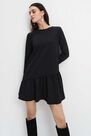 Mohito - Asymmetrical Frill Dress - Black Mohito - Asymmetrical Frill Dress - Black
