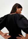 Mango - black Textured long jumpsuit Mango - black Textured long jumpsuit