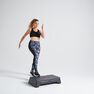 DOMYOS - W28 L31 120 Women's Fitness Cardio Training Leggings, Asphalt Blue DOMYOS - W28 L31 120 Women's Fitness Cardio Training Leggings, Asphalt Blue
