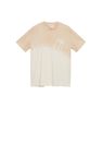 Mango - lt pastel brown Message tie-dye t-shirt, Men Mango - lt pastel brown Message tie-dye t-shirt, Men
