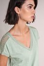 Salsa Jeans - Green Top with lace Salsa Jeans - Green Top with lace