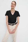 Mohito - Plain Basic T-Shirt Eco Aware - Black Mohito - Plain Basic T-Shirt Eco Aware - Black