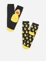 Reserved - Black Organic Cotton Rich Socks 2 Pack, Kids Boy Reserved - Black Organic Cotton Rich Socks 2 Pack, Kids Boy