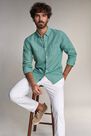 Salsa Jeans - Blue Slim fit linen shirt Salsa Jeans - Blue Slim fit linen shirt