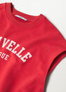 Mango - red 100% cotton sweatshirt, Women Mango - red 100% cotton sweatshirt, Women