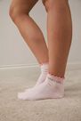 Urban Outfitters - Pink UO Babygirl Diamante Frilly Socks Urban Outfitters - Pink UO Babygirl Diamante Frilly Socks