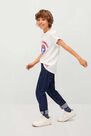 Mango - Natural White Marvel Cotton T-Shirt, Kids Boy Mango - Natural White Marvel Cotton T-Shirt, Kids Boy