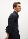 Mango - navy Slim fit modal cotton shirt Mango - navy Slim fit modal cotton shirt