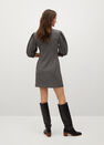 Mango - brown Puffed sleeves texture dress Mango - brown Puffed sleeves texture dress