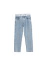 Mango - Open Blue Combined Denim Jeans, Women Mango - Open Blue Combined Denim Jeans, Women