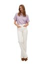Mango - lt-pastel purple 100% linen polo shirt Mango - lt-pastel purple 100% linen polo shirt