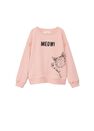 Mango - Light Pastel Pink Printed Organic Cotton Sweatshirt Mango - Light Pastel Pink Printed Organic Cotton Sweatshirt