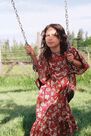 Mango - Red Printed Cotton Dress, Kids Girl Mango - Red Printed Cotton Dress, Kids Girl