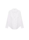 Mango - Natural White Essential Cotton-Blend Shirt Mango - Natural White Essential Cotton-Blend Shirt