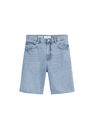 Mango - Open Blue High-Waist Denim Bermuda, Women Mango - Open Blue High-Waist Denim Bermuda, Women