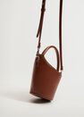Mango - Medium Brown Basket Mini Bag, Women Mango - Medium Brown Basket Mini Bag, Women