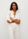 Mango - light beige Satin finish flowy shirt Mango - light beige Satin finish flowy shirt