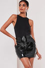 Missguided - Black Seam Free Racer Neck Bodysuit Missguided - Black Seam Free Racer Neck Bodysuit