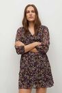 Mango - black Printed pleated dress Mango - black Printed pleated dress
