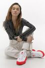 Urban Outfitters - WHT FILA Disruptor 2 'Brights' Red Trainers Urban Outfitters - WHT FILA Disruptor 2 'Brights' Red Trainers